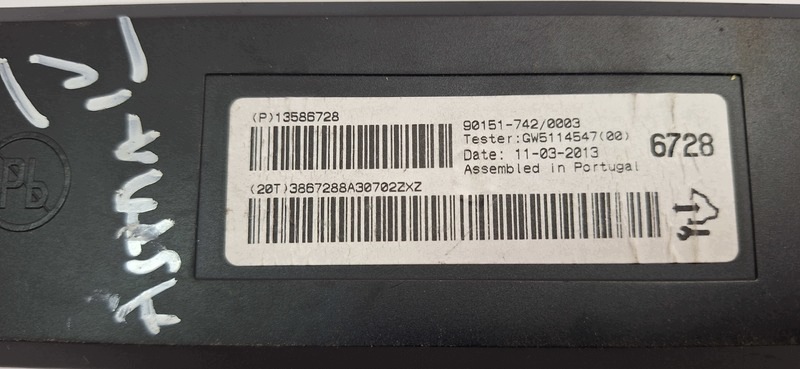 modul klimatizaci OPEL ASTRA J 90151742