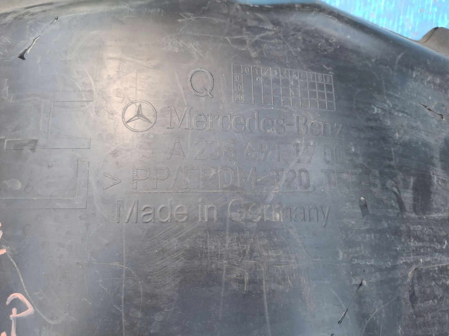 mudguard left front part rear MERCEDES E-class COUPE W238 2016R->