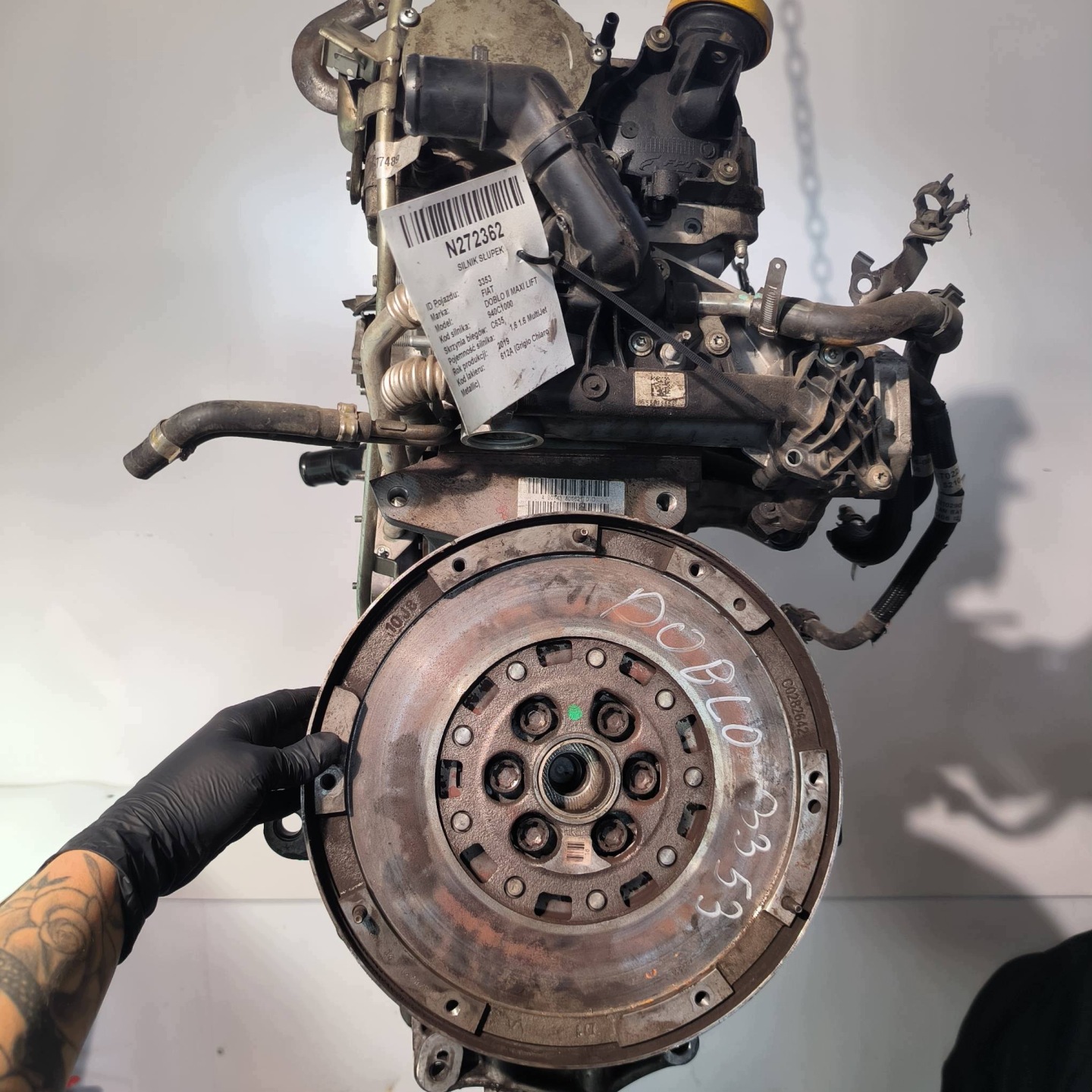 engine pillar 940C1000 1.6 JTD FIAT DOBLO II LIFT