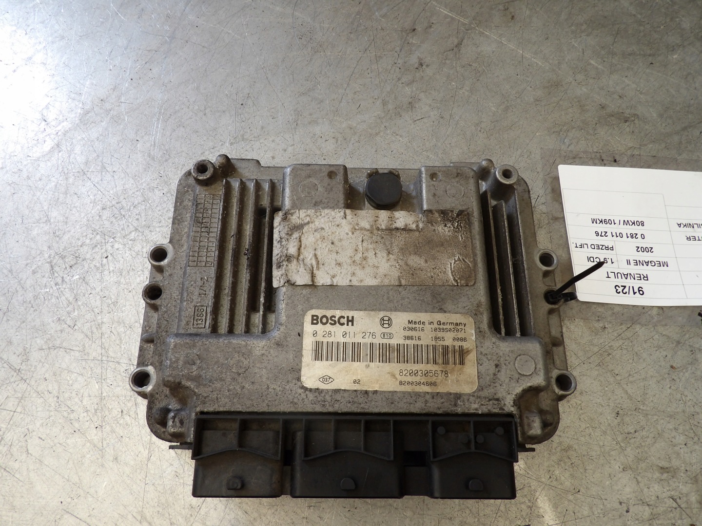 COMPUTER RENAULT MEGANE II 0281011276 8200305678