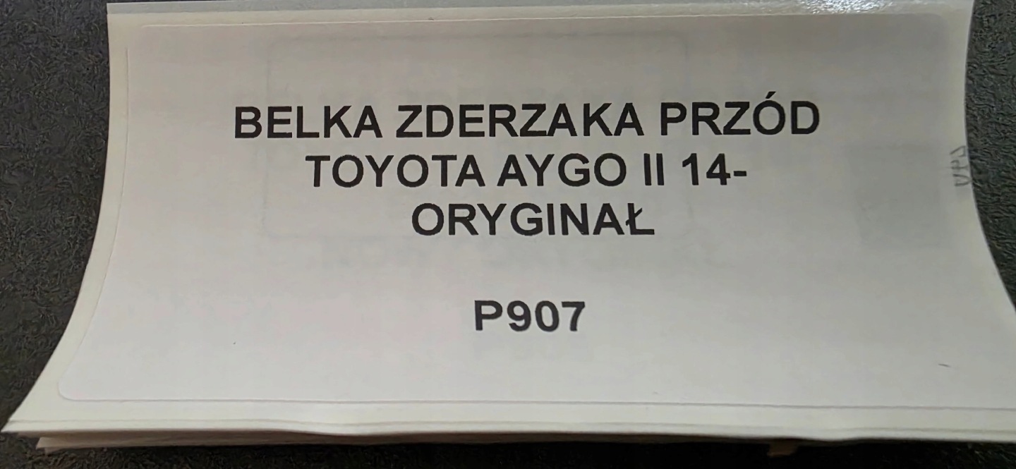 bumper support front TOYOTA AYGO II 14- original