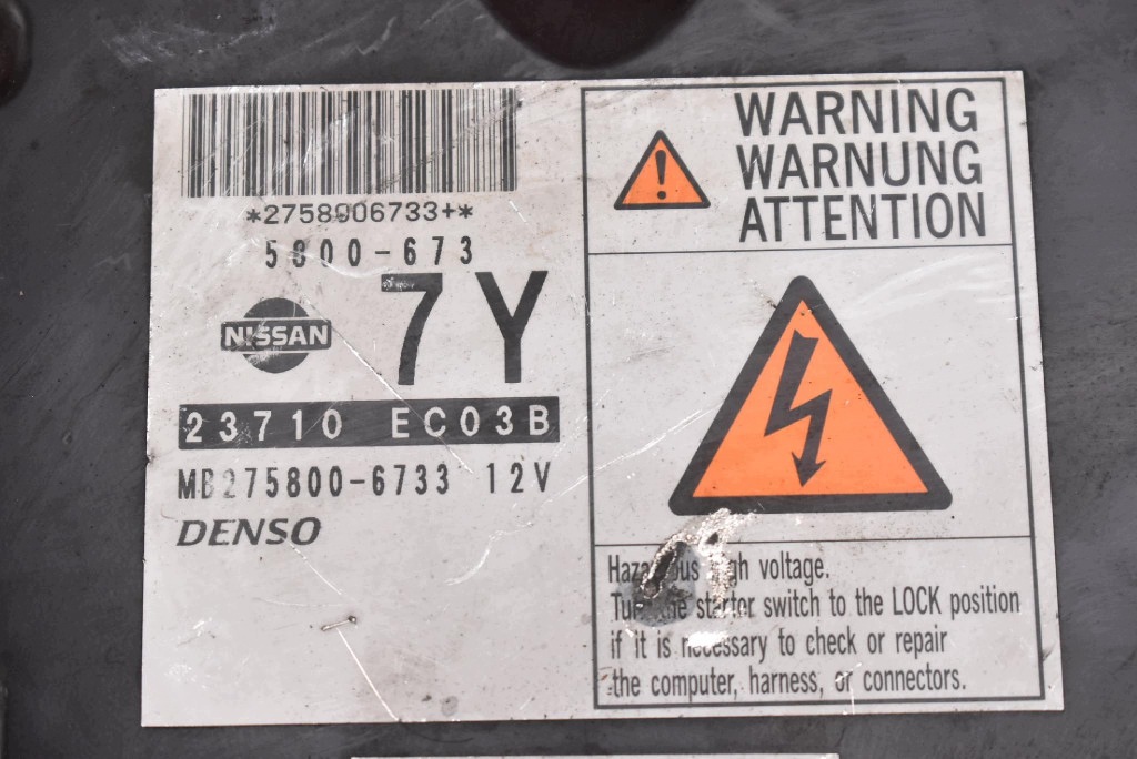 control unit computer of the engine 23710-EC03B NISSAN NAVARA III D40 2.5 DCI 174 KM