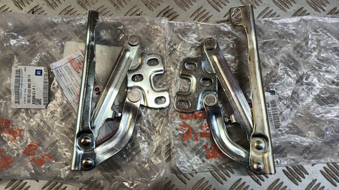 bonnet hinges OPEL CORSA D CORSA E