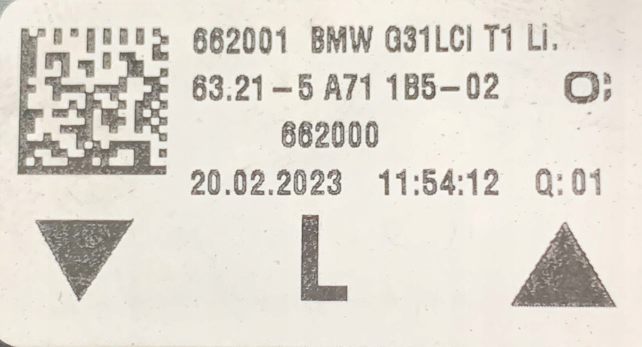 BMW 5 G31 LIFT light rear part left 5A711B5