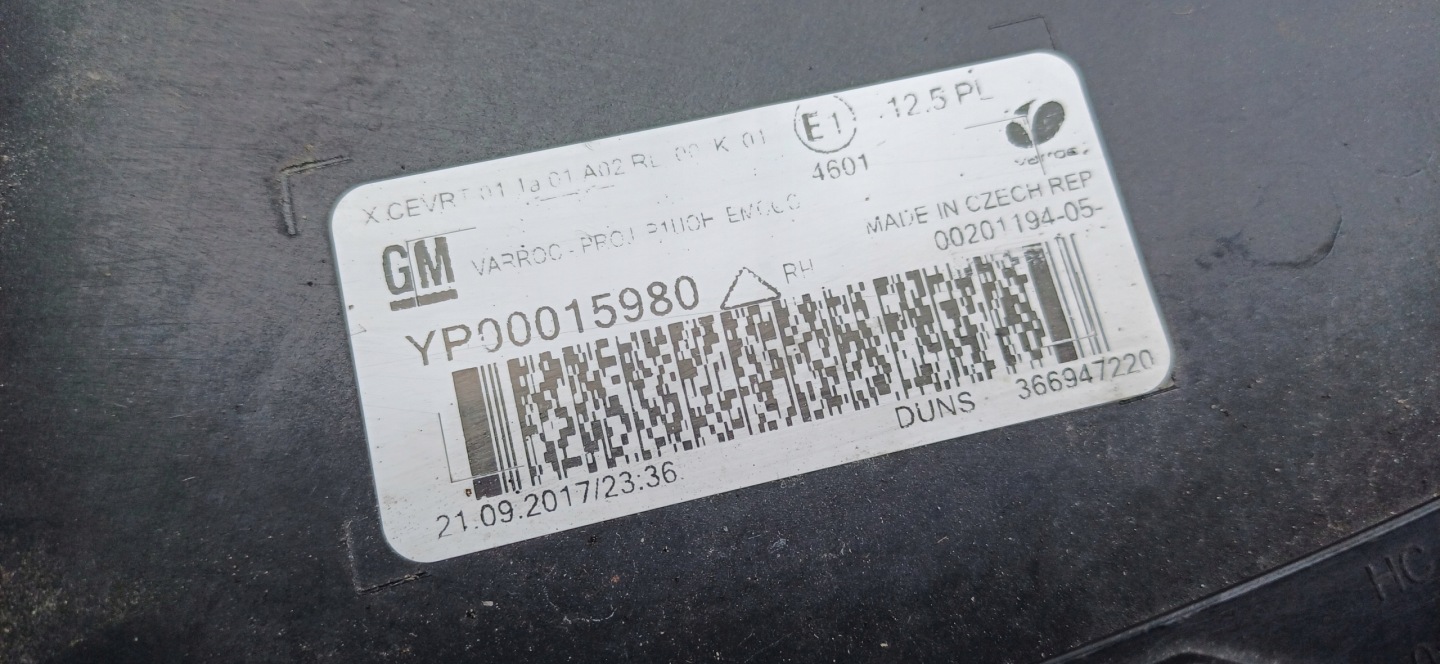 OPEL GRANDLAND light right FULL LED YP00015980 oryg 2017r