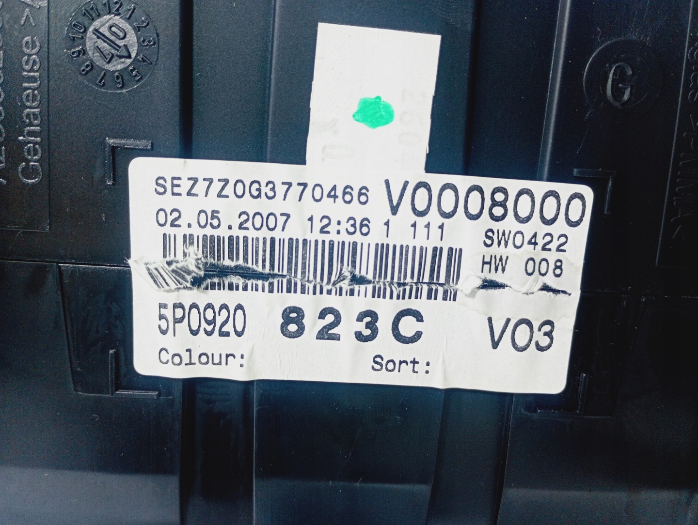 dials dials tachometer OE 5P0920823C Seat Altea 5P 04-15