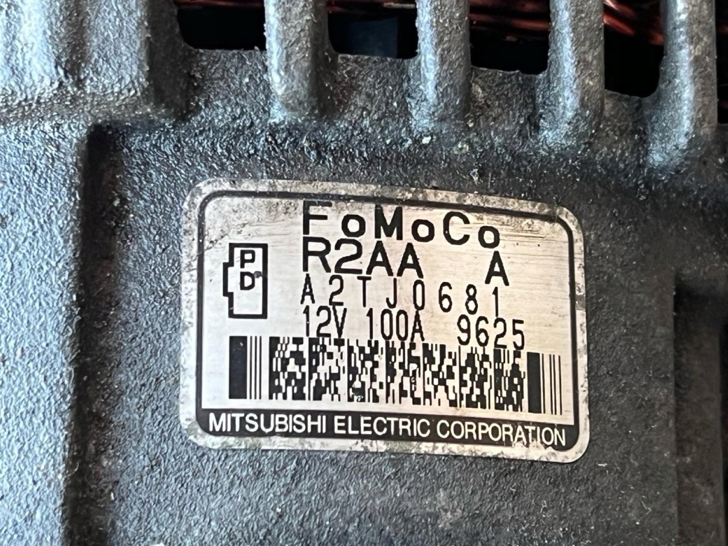 alternator Mazda 6 2 facelift GH 2009 A2TJ0681