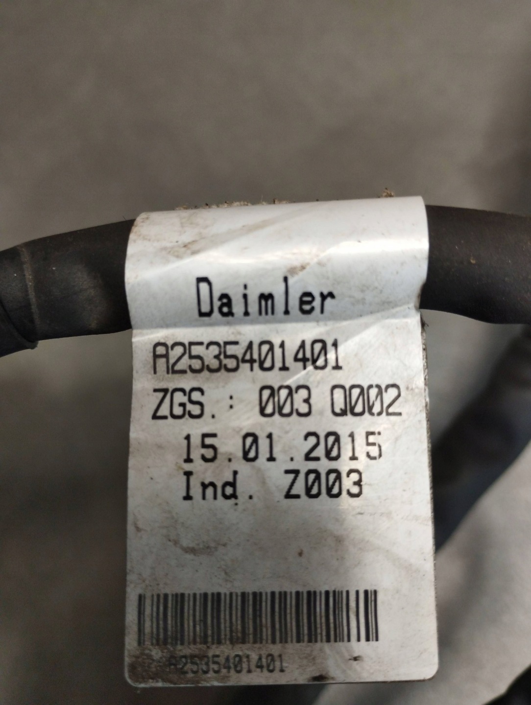 Mercedes-Benz GLC X253 bundle alternator A2535401401