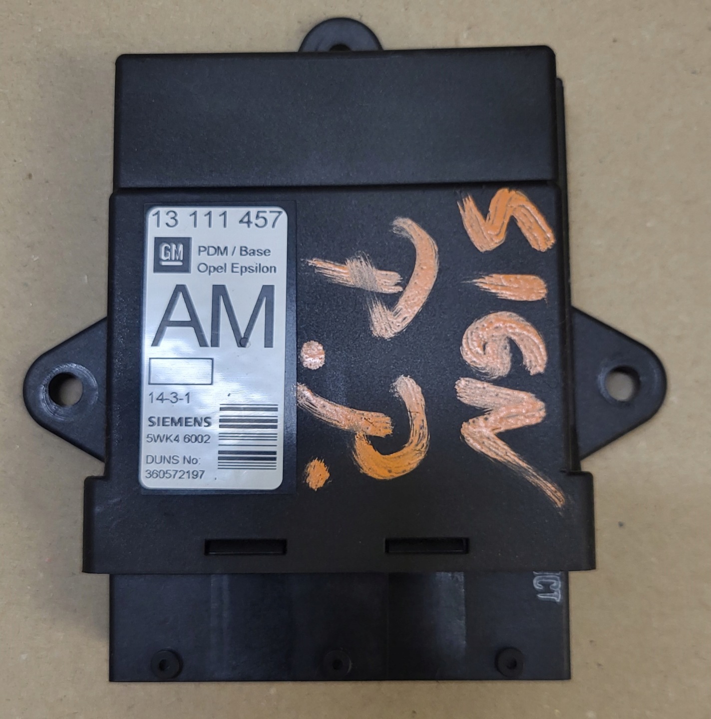 module control unit Z door right front OPEL SIGNUM VECTRA C OE EU
