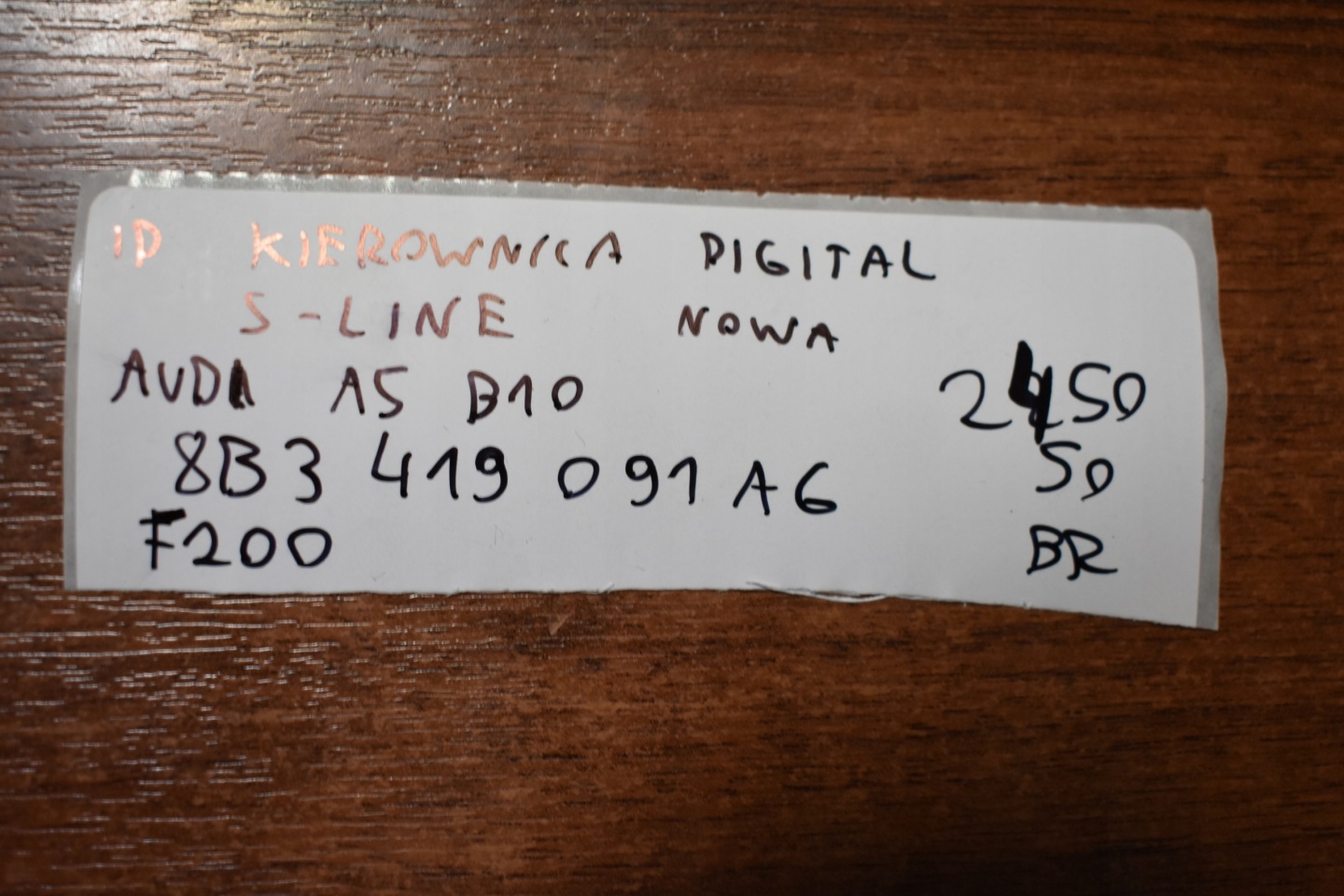 IDEALNA volan DIGITAL S-LINE nova AUDI A5 B10 1