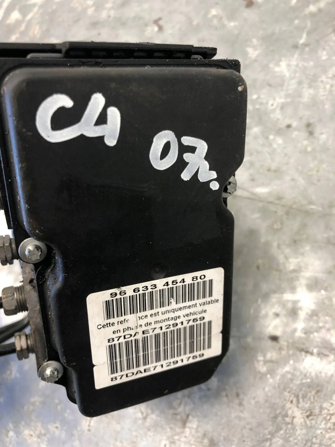 Pompa ABS CITROEN C4 e 9661886780