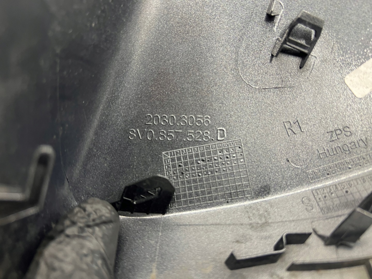 cover mirrors right AUDI A3 8V0857528D LZ7S