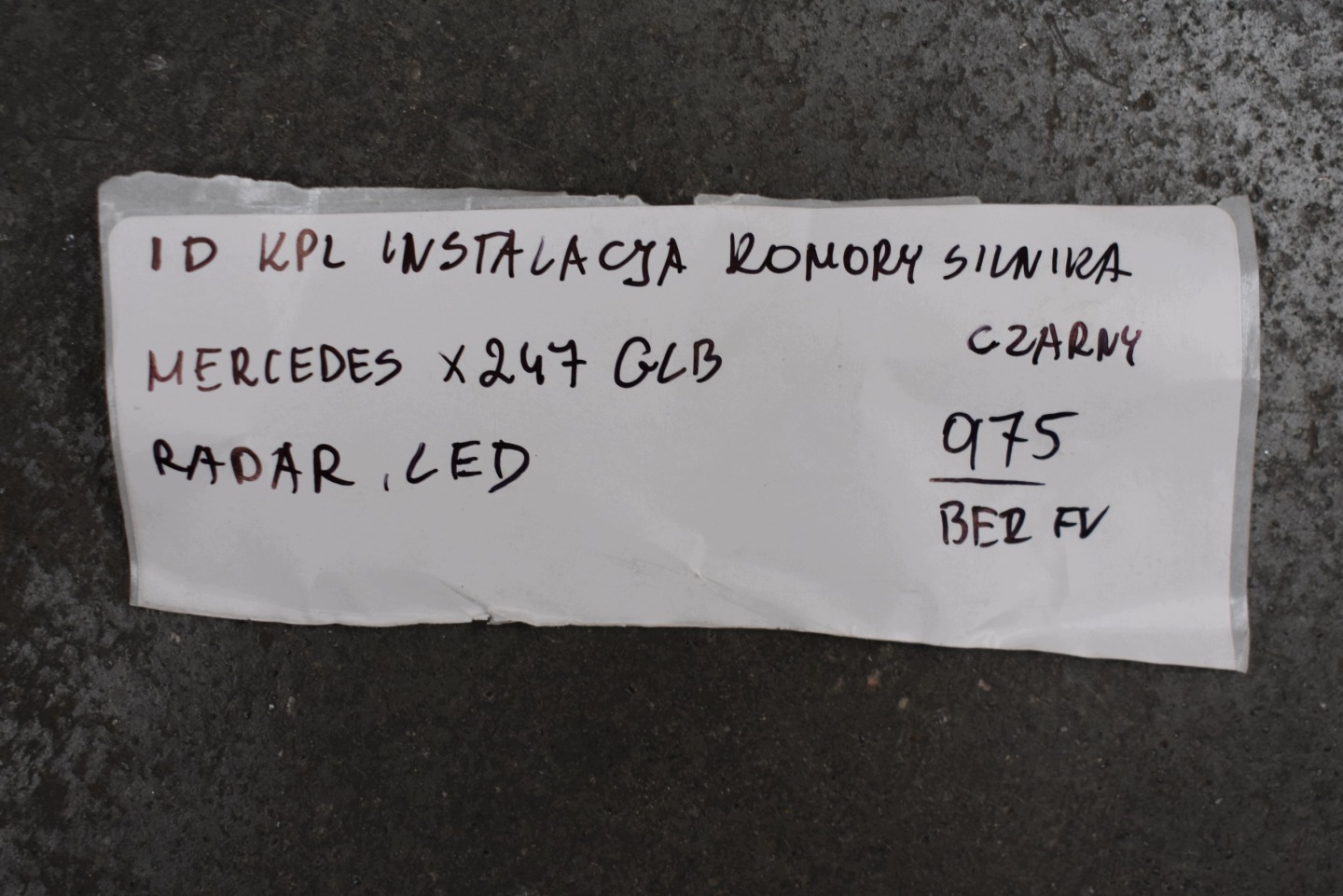 IDEALNA KPL. cablaggio KOMORY Motore MERCEDES X247 GLB 1