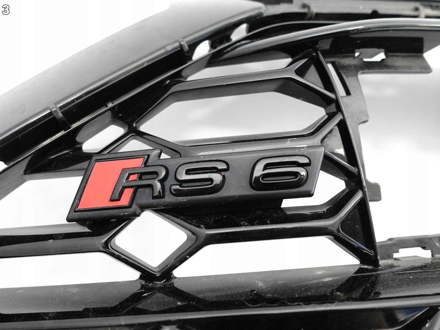 AUDI RS7 4K8 RS6 4K0 C8 20- grill grille grid W bumper front BLACK NIGHT