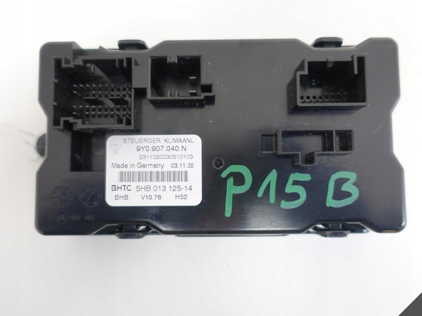 PORSCHE CAYENNE 9Y0 module control unit of the air conditioning
