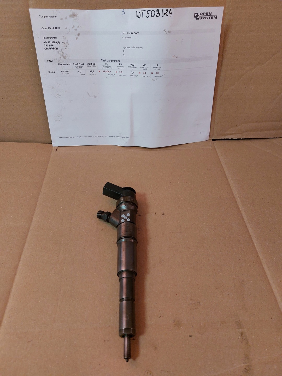 injector BOSCH BMW 0445110209