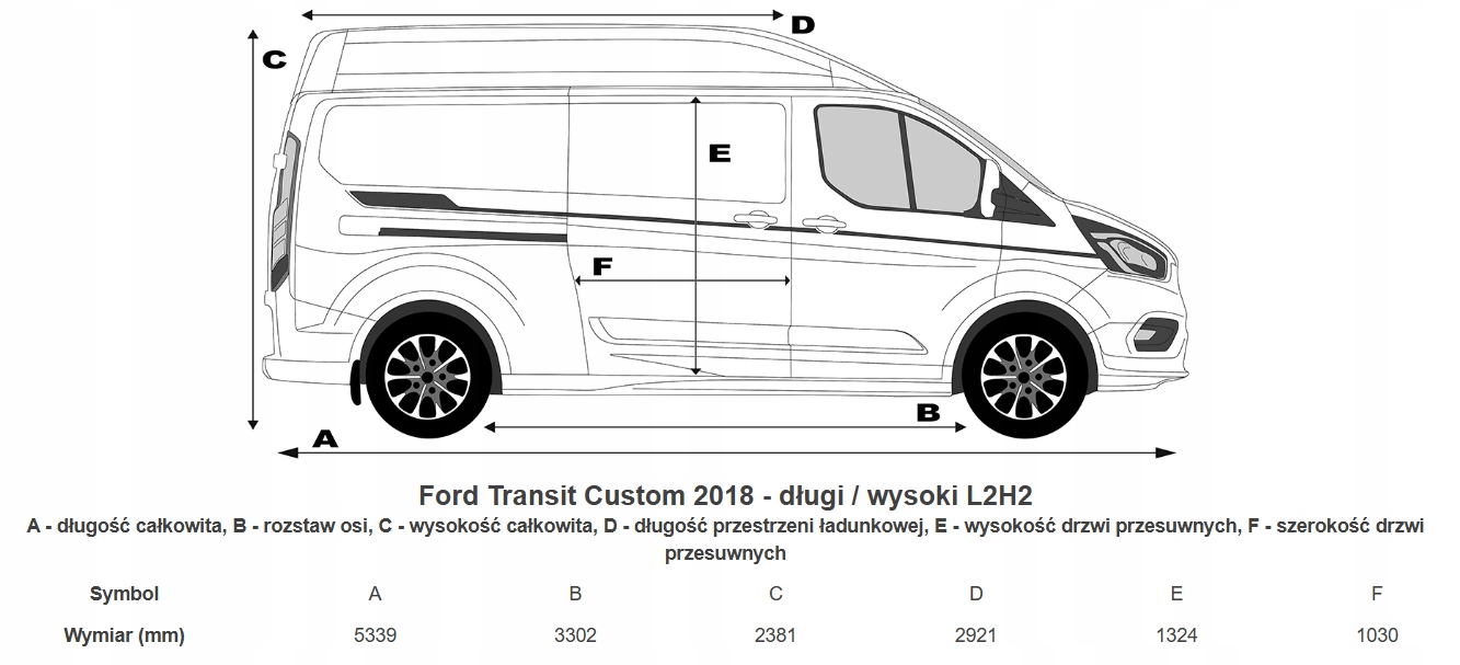 B2 FORD TRANSIT CUSTOM 2013 - left UCHYT for BK21-V04395-ABW