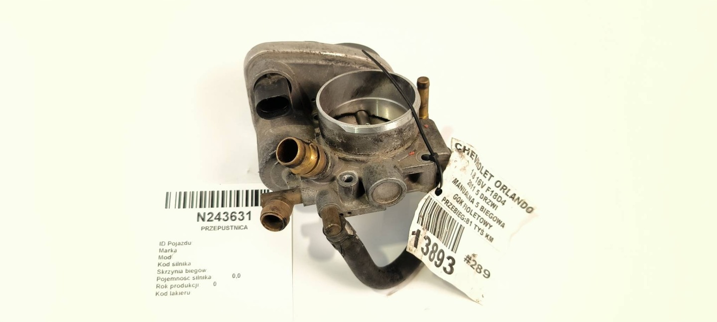 throttle flap A2C53192017 CHEVROLET ORLANDO