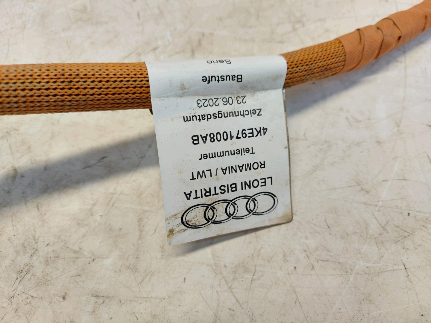 Audi Q8 E-TRON SportBack kabel wiring bundle oryg 4ke971008ab
