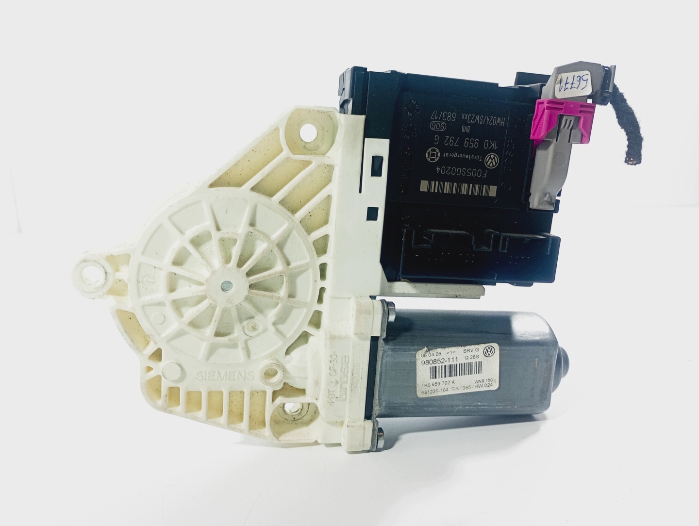 engine mini motor windows prawej front OE 1K0959702K VW Passat B6 05-10