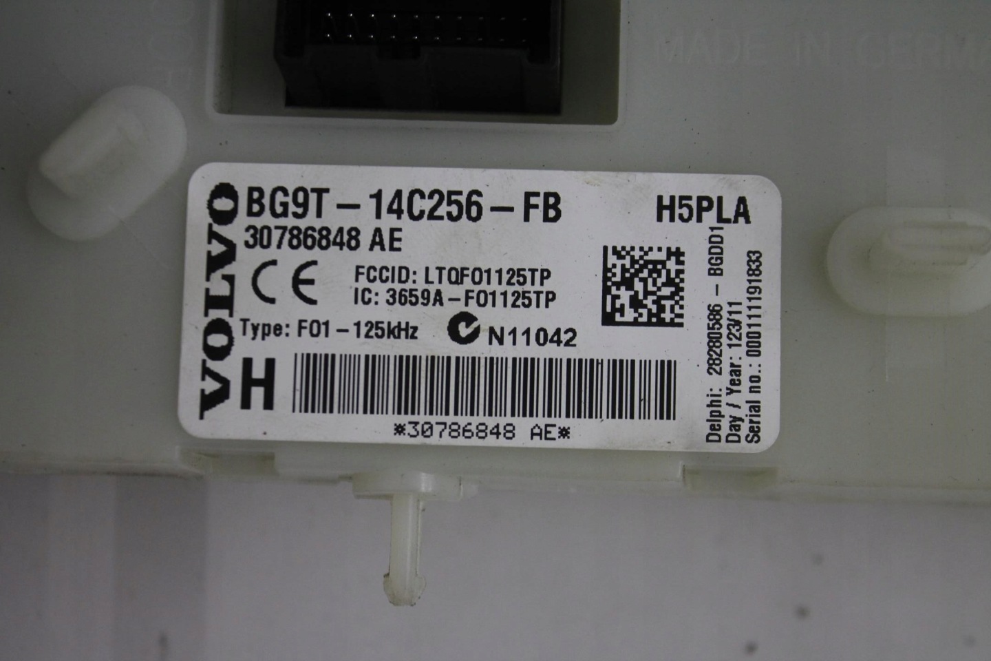 module control unit BSI 30786848 VOLVO S60 V60 1.6 D2
