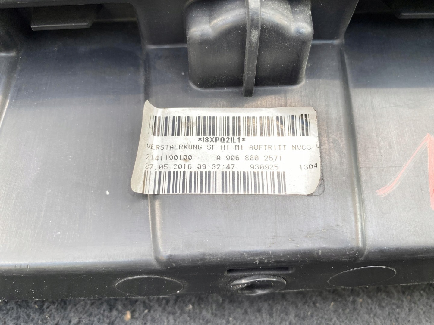 SPRINTER 906 VW CRAFTER 06- Support Support plaque Pare choc Arrière Couvertures Arrière