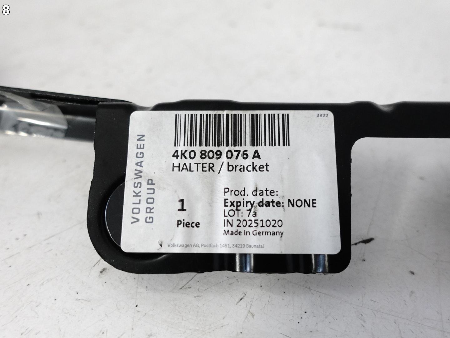 AUDI RS6 S6 A6 4K0 C8 19-25 Support plaque Console Support Aile Avant Droite