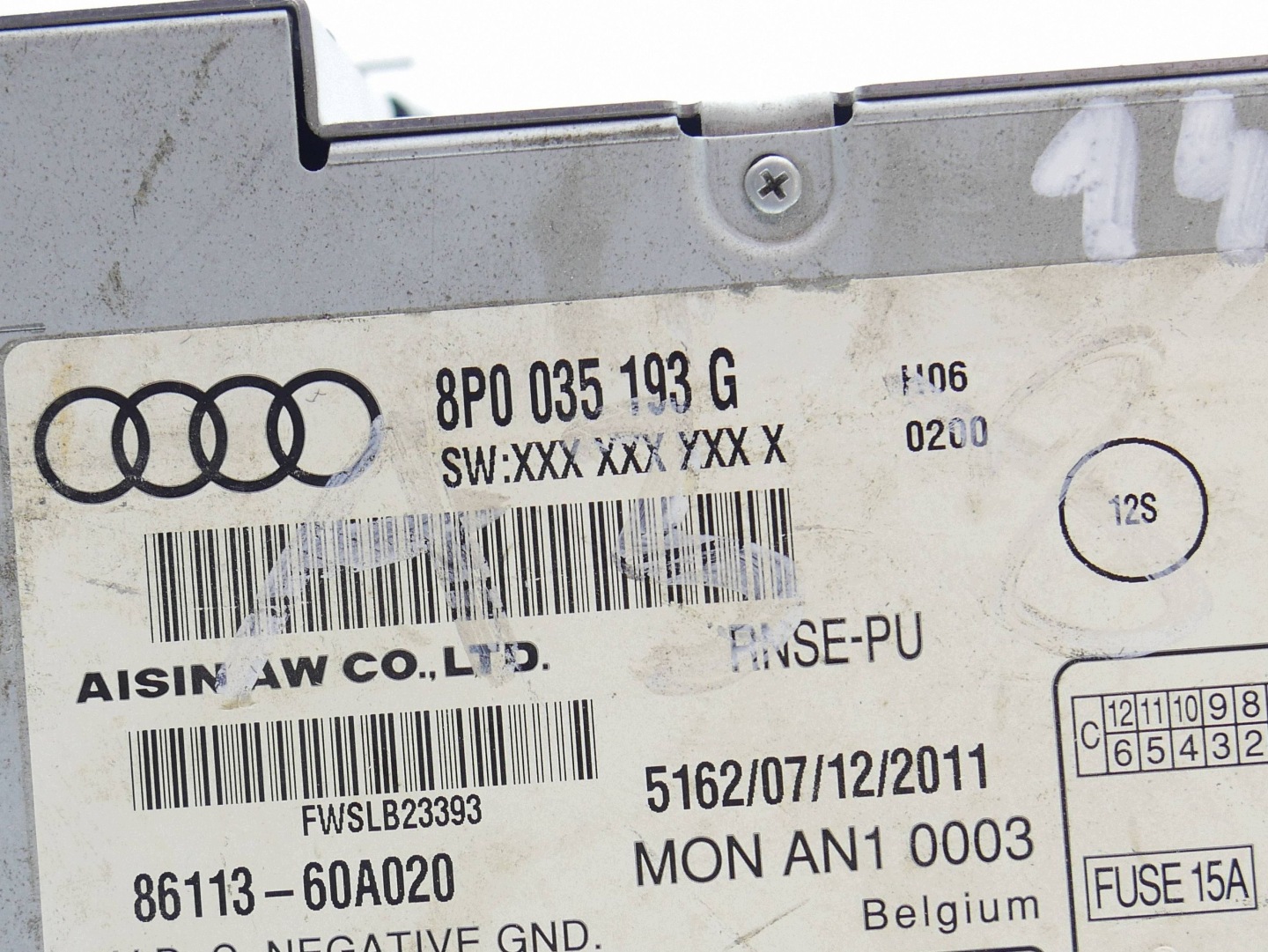 RADIO navigation MULTIMEDIA plus RNS-E AUDI A3 8P LIFT 8P0035193G