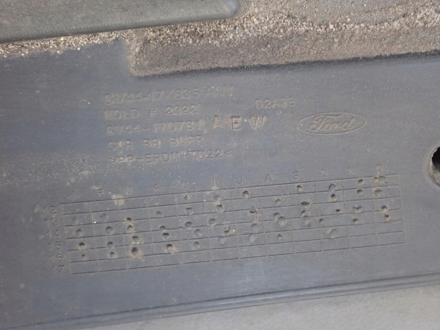FORD KUGA II 2 MK2 13-16 bumper rear part rear