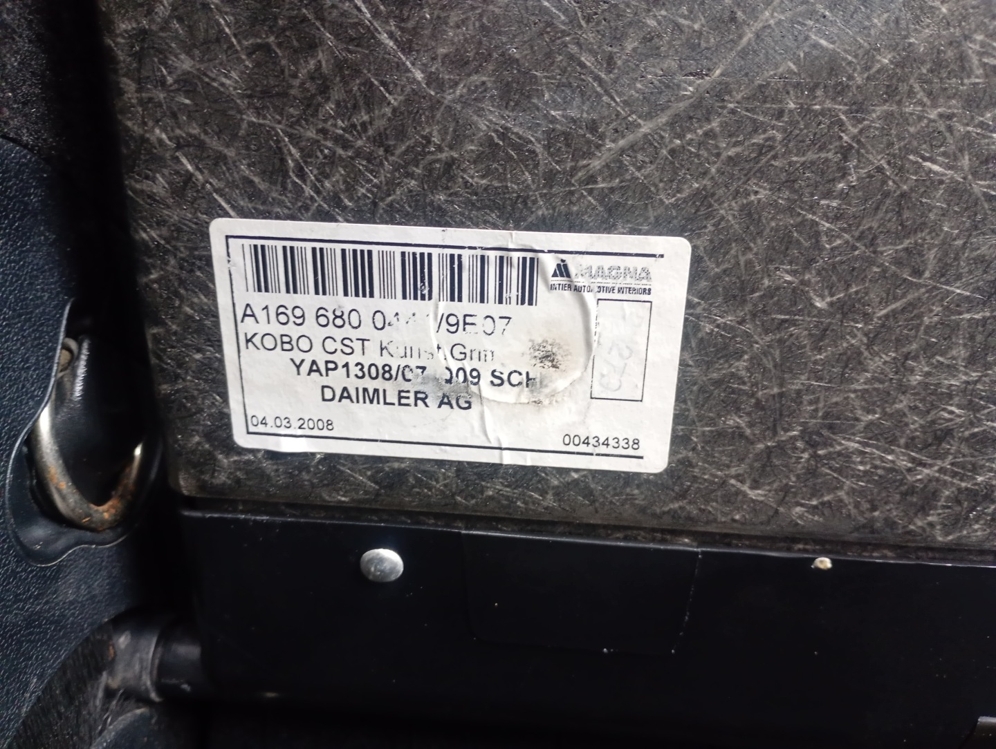 mats boot Mercedes B-class W245 05-11