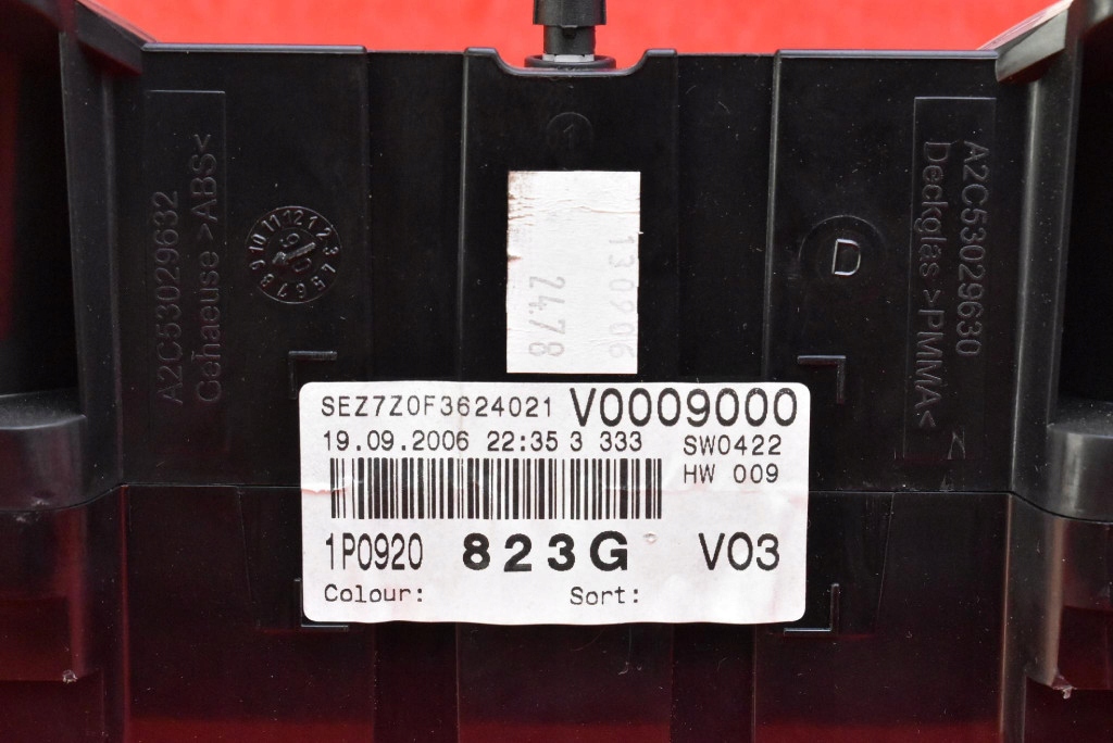 dials dials EU 1P0920823G SEAT LEON 2 II 1.9 TDI 105 KM 05-09