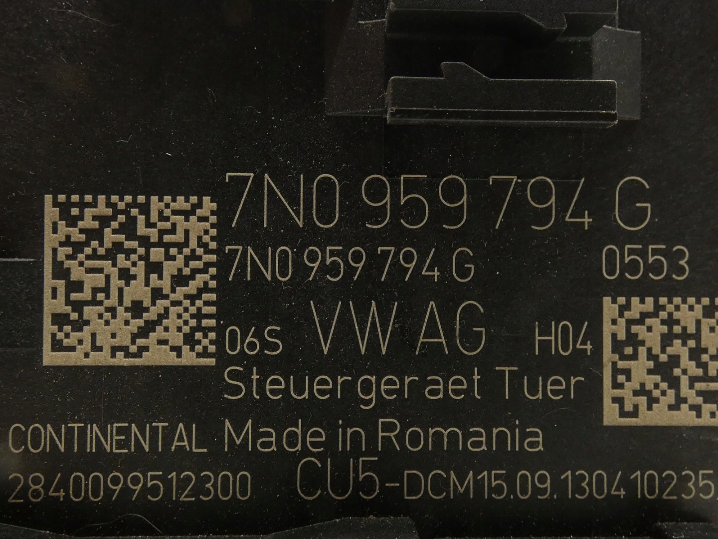 module computer control unit door VW SHARAN 7N 7N0959794G