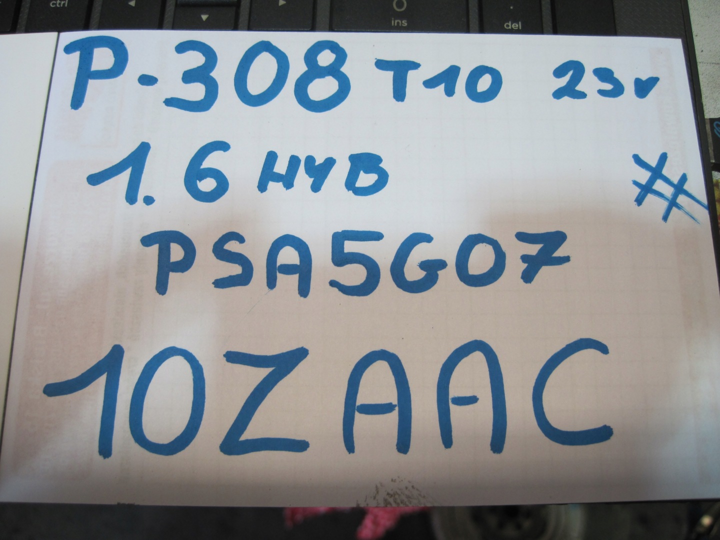 engine motor PEUGEOT 308 T10 1,6HYB 10ZAAC complete