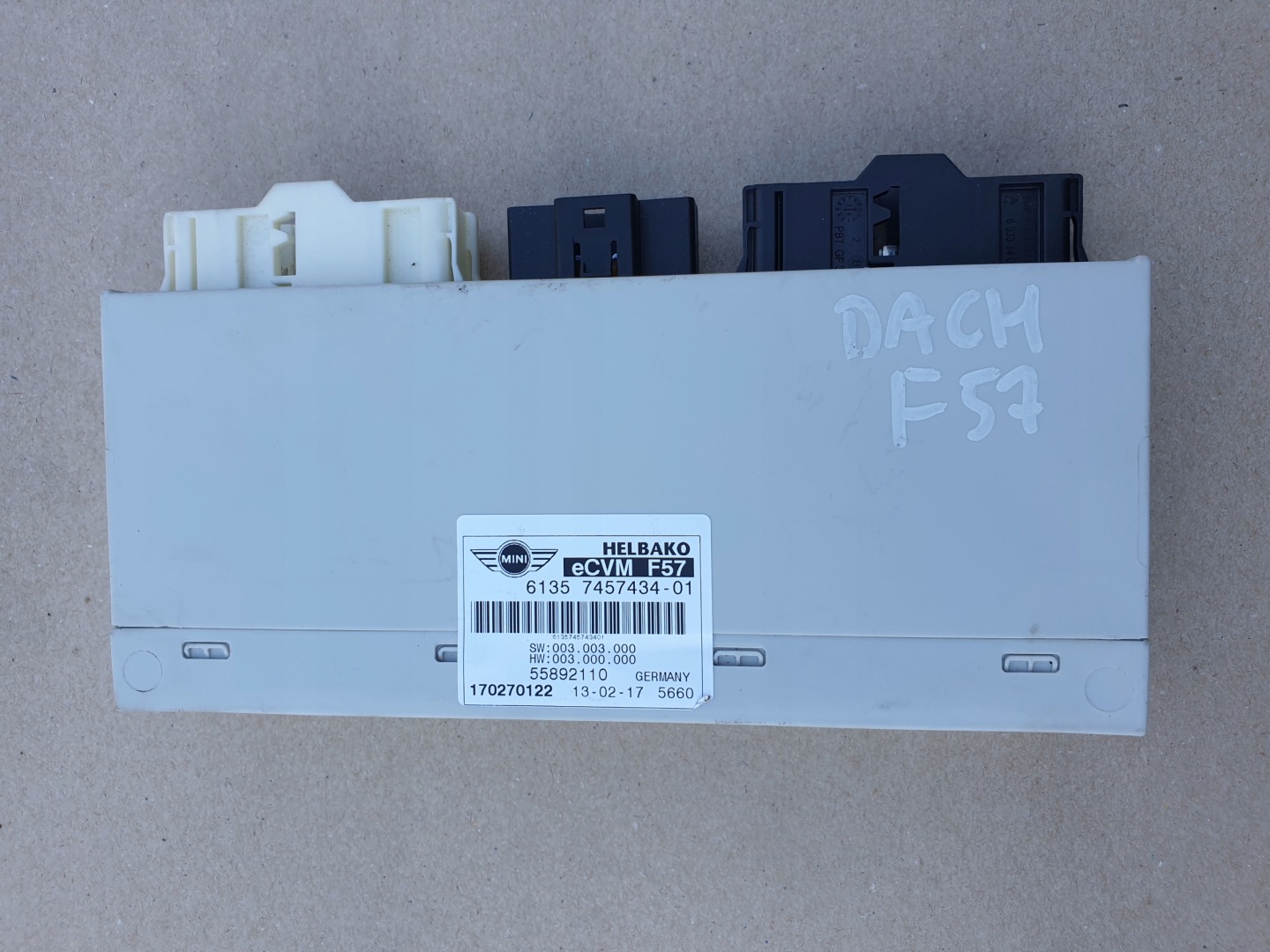 modul Bedienteil dach MINI COOPER F57 CABRIO OE