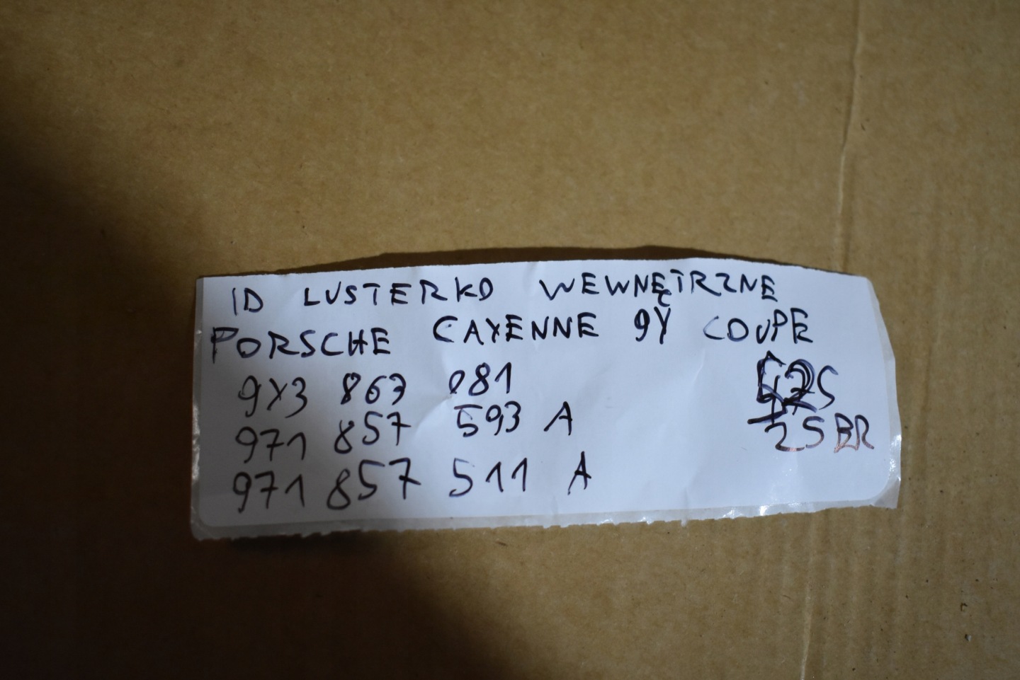 IDEALNE mirror inner PORSCHE CAYENNE 9Y COUPE 1