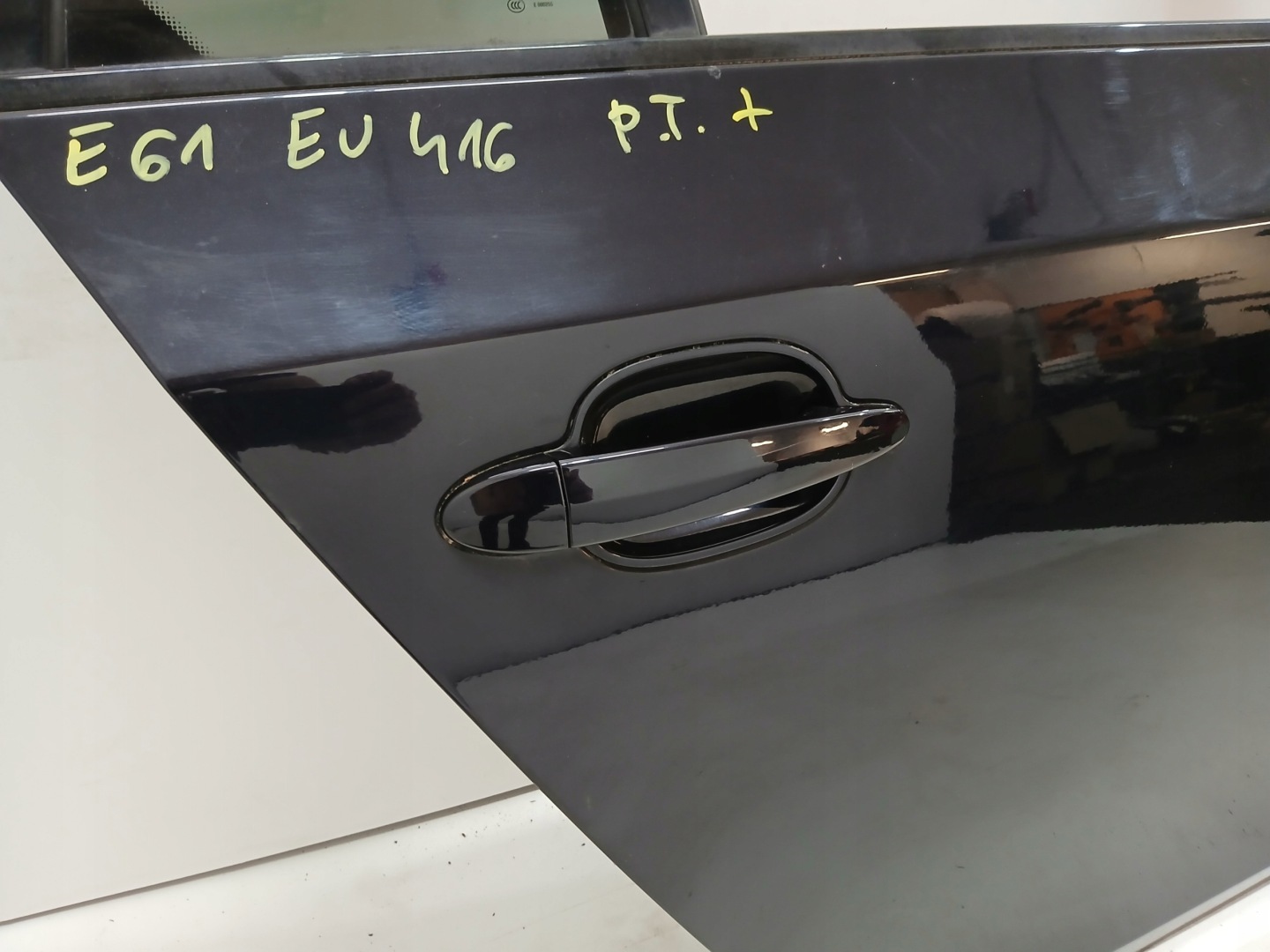 Tür rechts heck hinten BMW E61 CARBONSCHWARZ