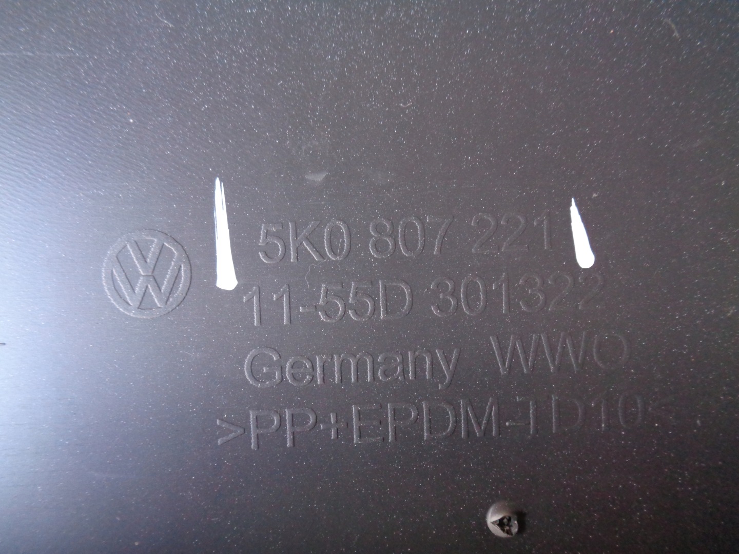 front bumper VW GOLF VI 5K 5K0 08-12 NR 40462