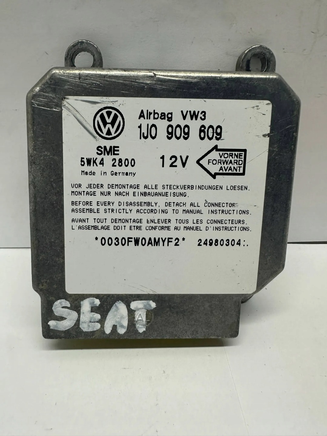 SEAT IBIZA II (6K) control unit / module airbag 1JO909609