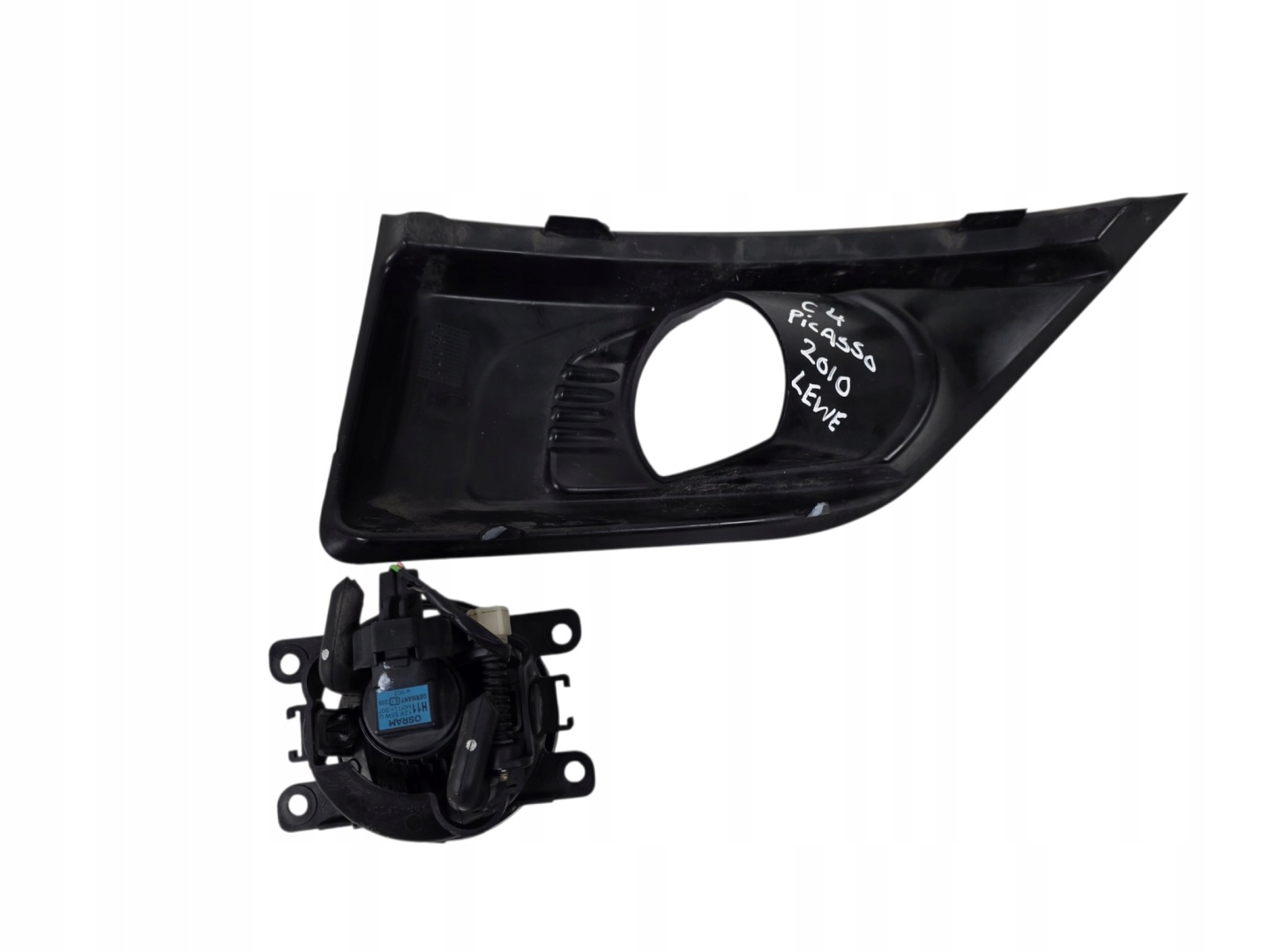 CITROEN C4 PICASSO (L) fog light left + frame grid left KOMPLET 9654196877