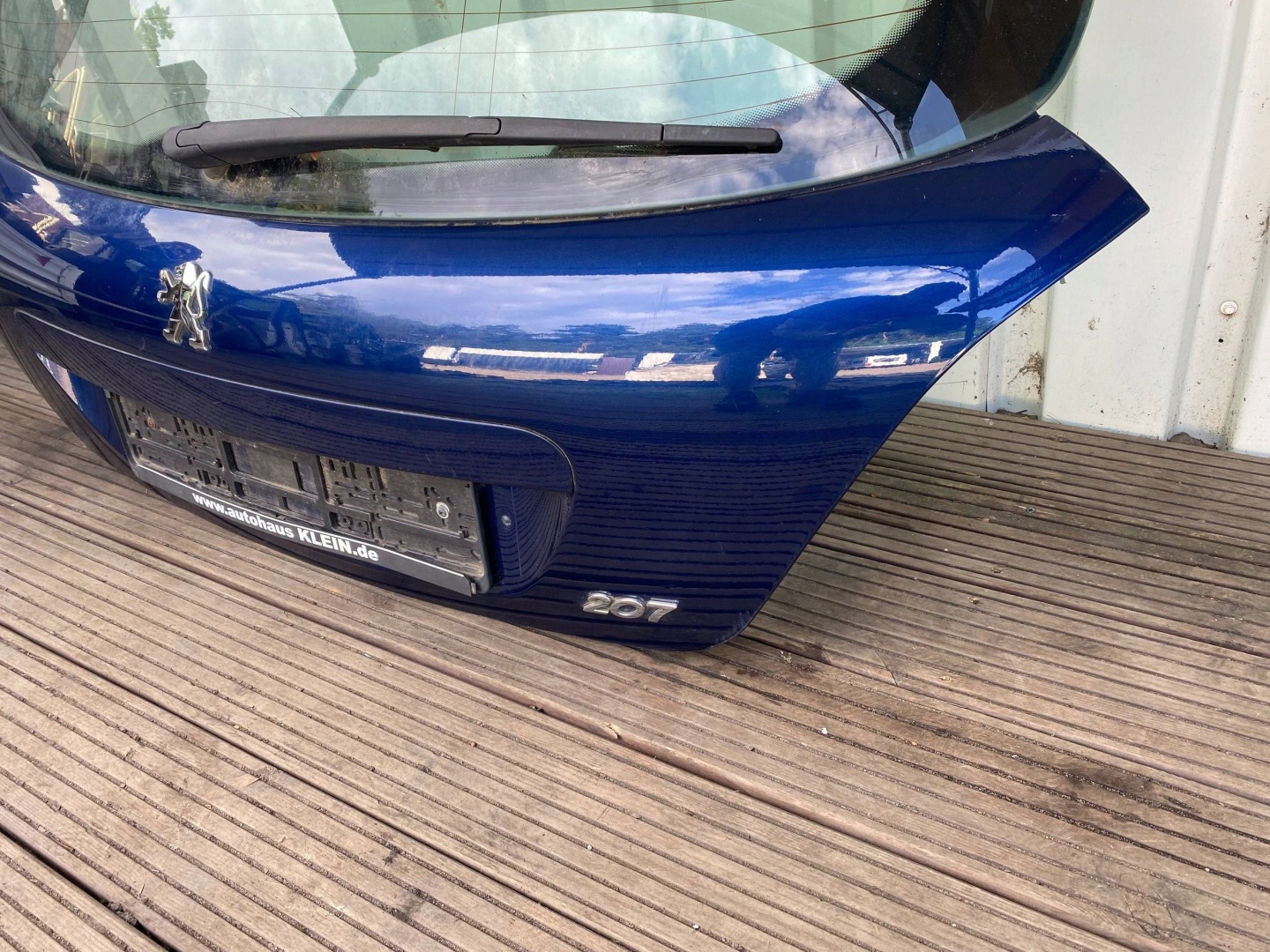 PEUGEOT 207 HB 3D complete trunk door boot KPL blue