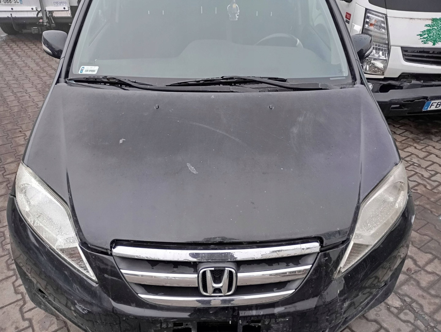 HONDA FR-V FRV BE1 BE 05-09 black bonnet front engine housing cover B92P