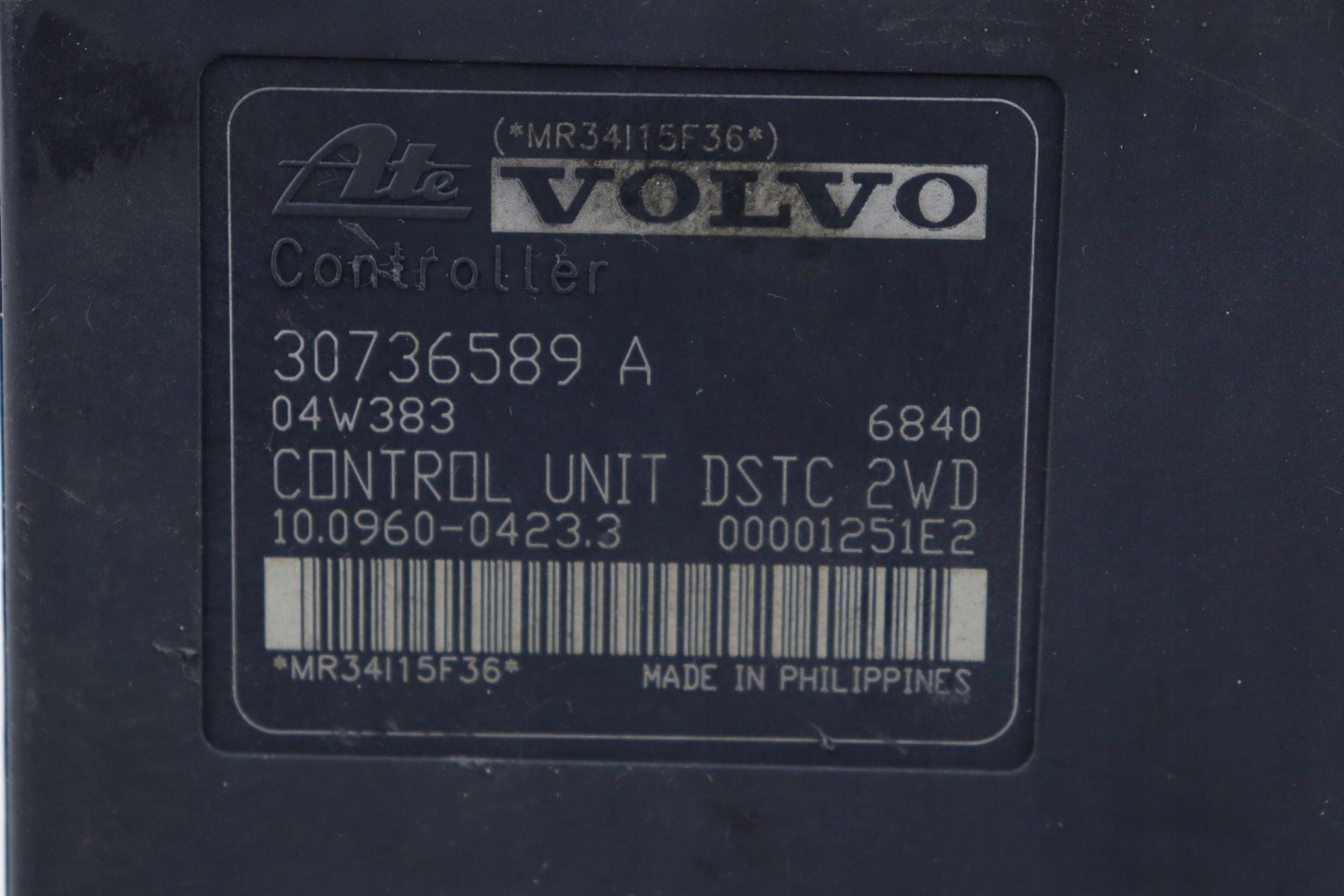 VOLVO V50 S40 S60 pump control unit ABS 30736588 4N51-2C405-EC 30736589A