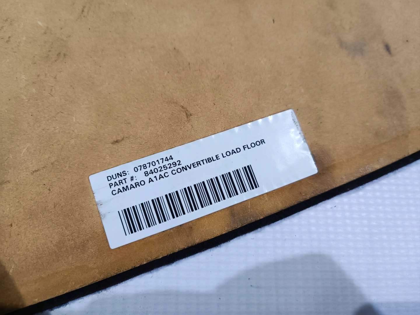 mats floor boot Chevrolet Camaro Cabrio 2016