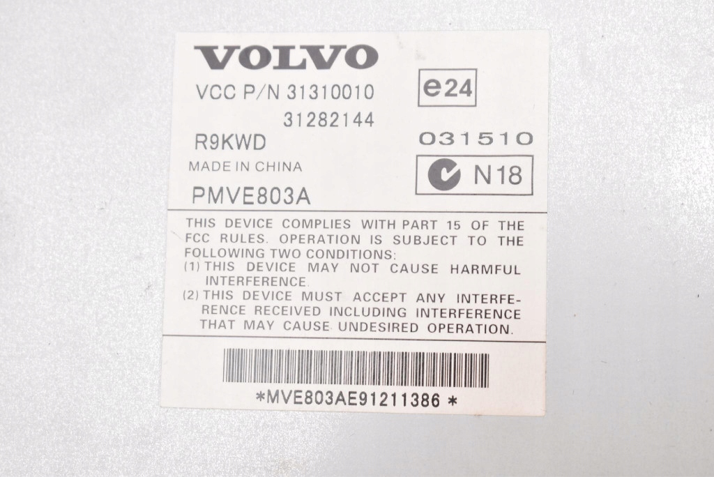 AMPLIFICATORE RADIA 31310010 VOLVO XC60 1 e 08-13
