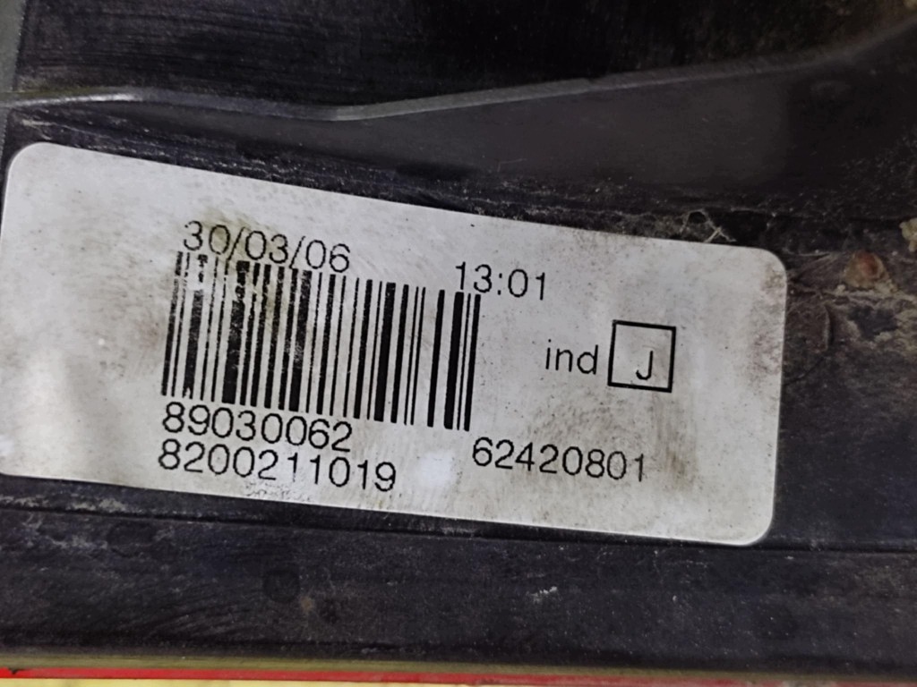 DACIA LOGAN light right rear part 8200211019