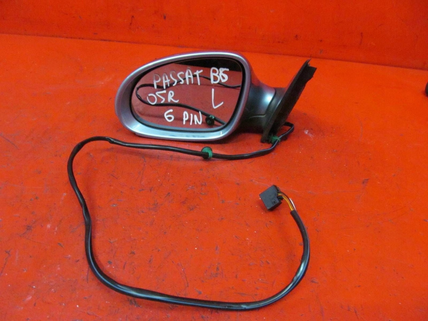VW VOLKSWAGEN PASSAT B6 3C 3C2 3C5 mirror left LB5M 6-PIN EUROPA