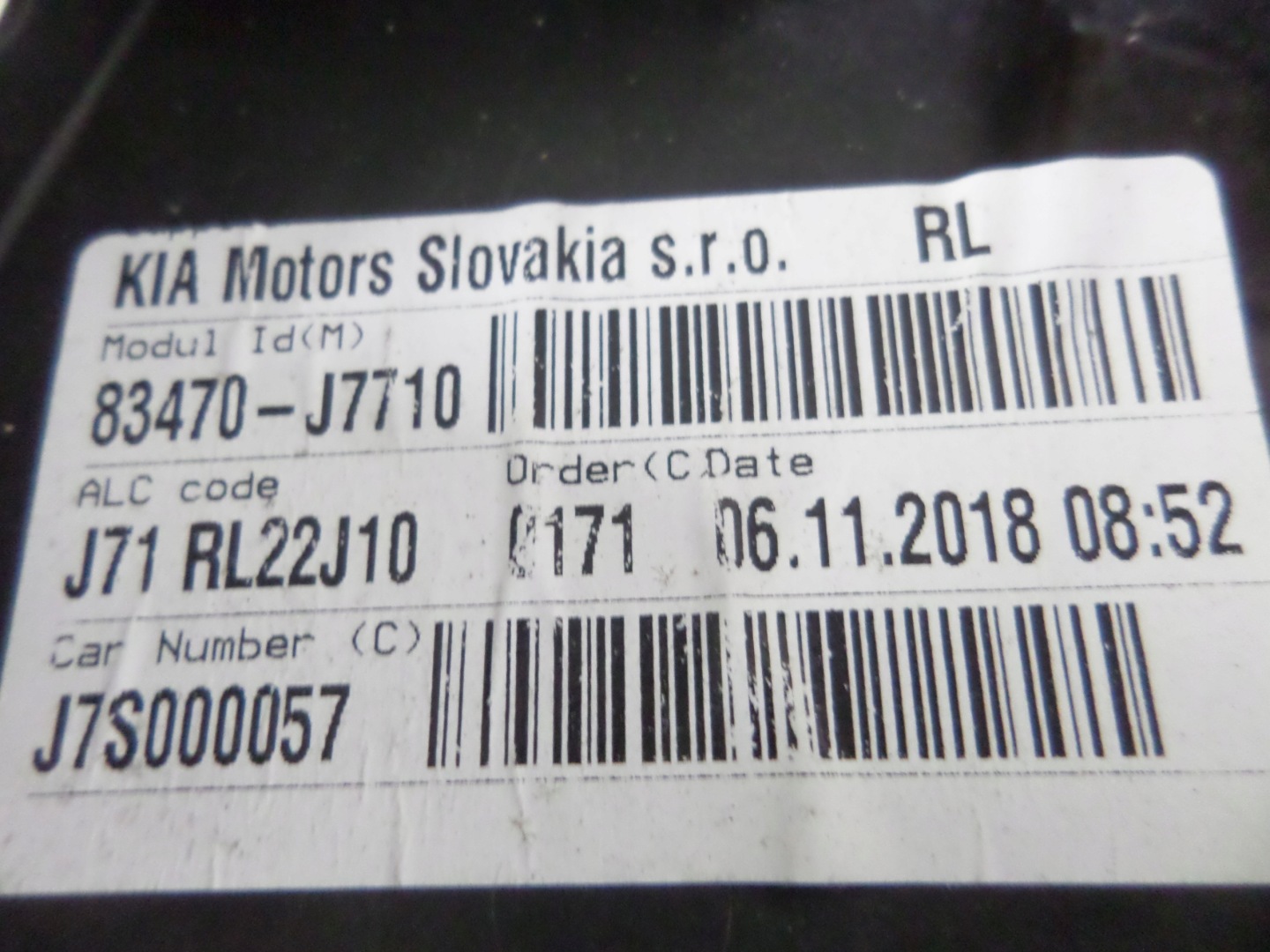 window regulator rear part left KIA PROCEED III 18