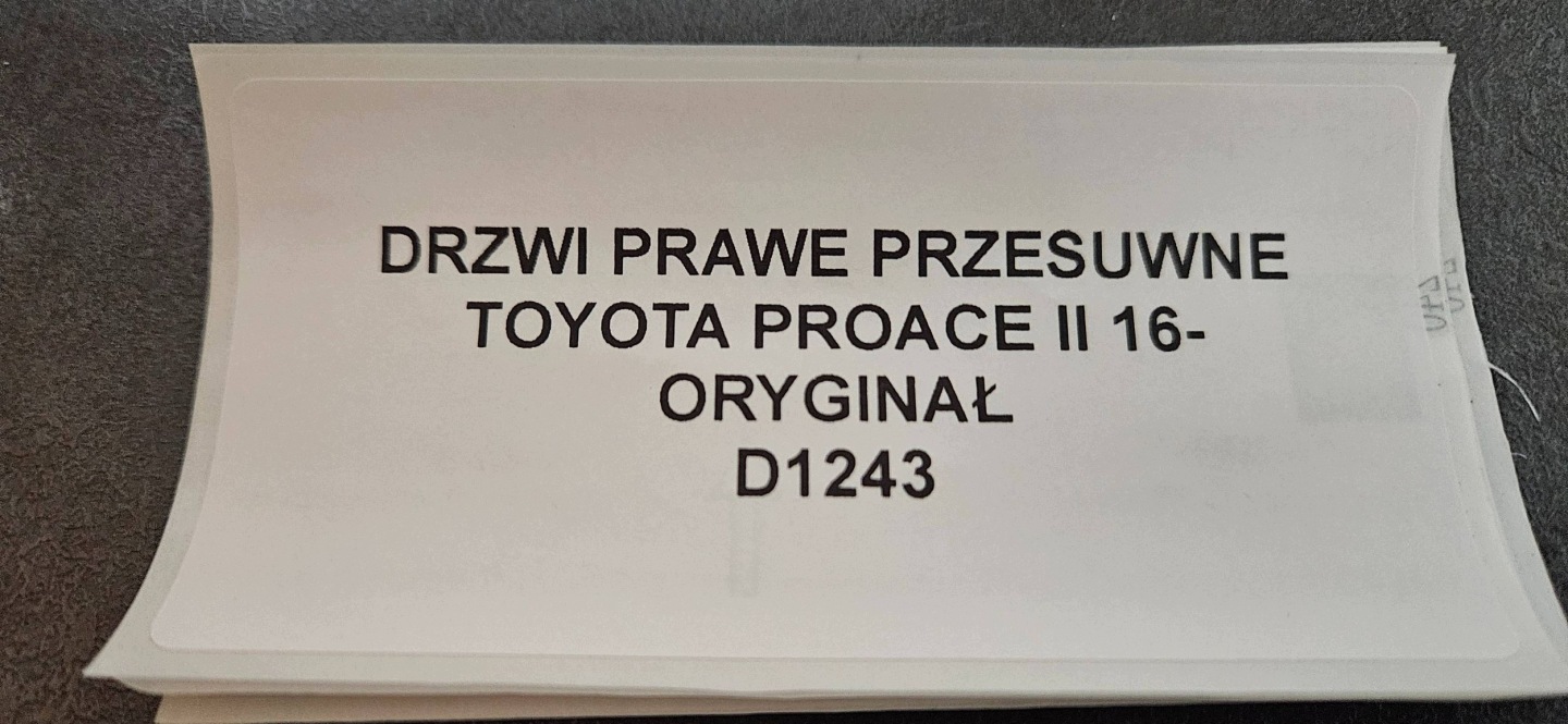 tür rechts schiebe TOYOTA PROACE II 16- original