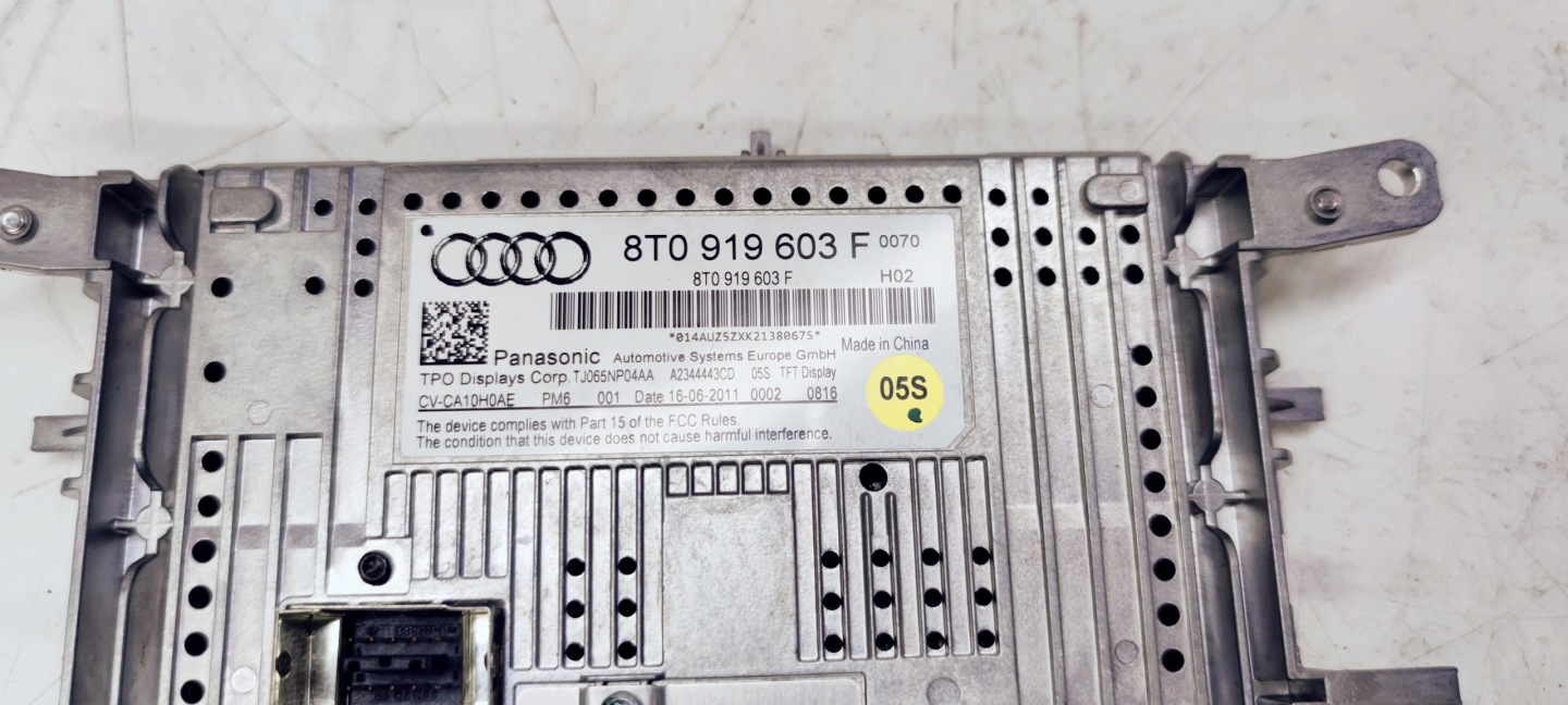 display MMI AUDI A4 B8 A5 Q5 8T0919603F