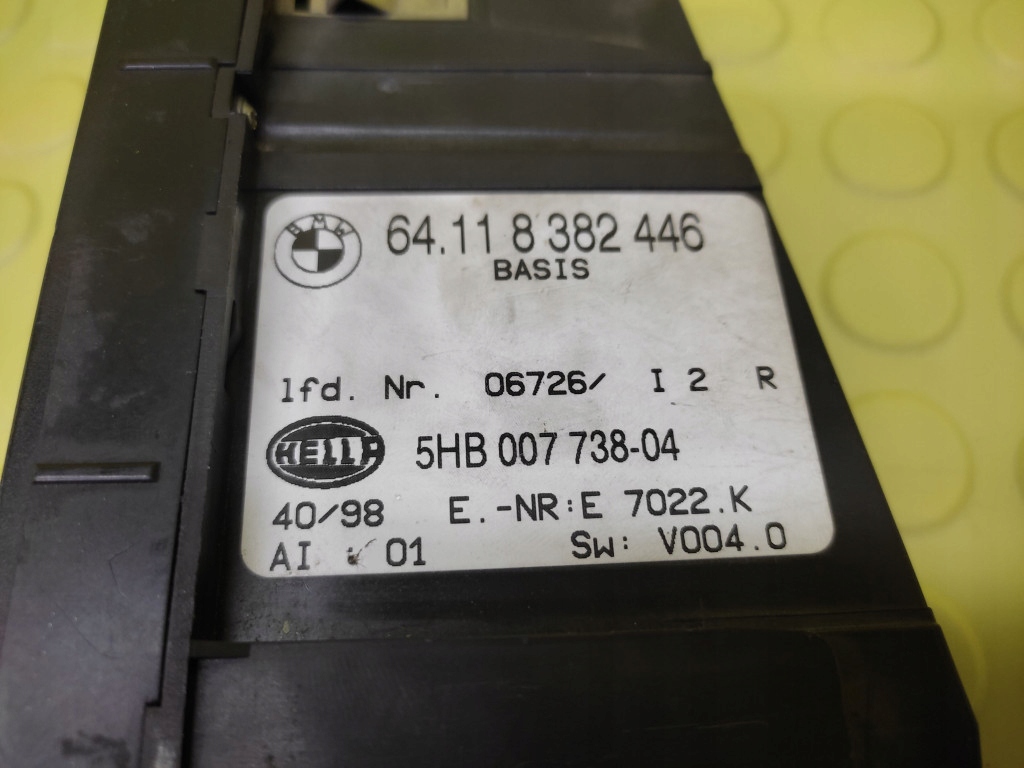 BMW E46 PANEL klími klimatizaci 64118382446